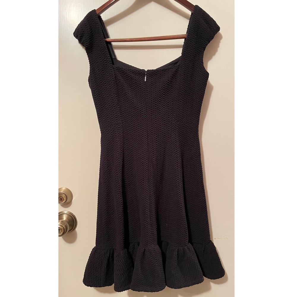 Rebecca Taylor Cap Sleeve Stretch Texture Dress - Picture 6 of 10